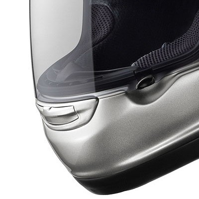 Arai IE-typ RX-7 GP, QUANTUM-ST bradový větrák Aluminium-Silver